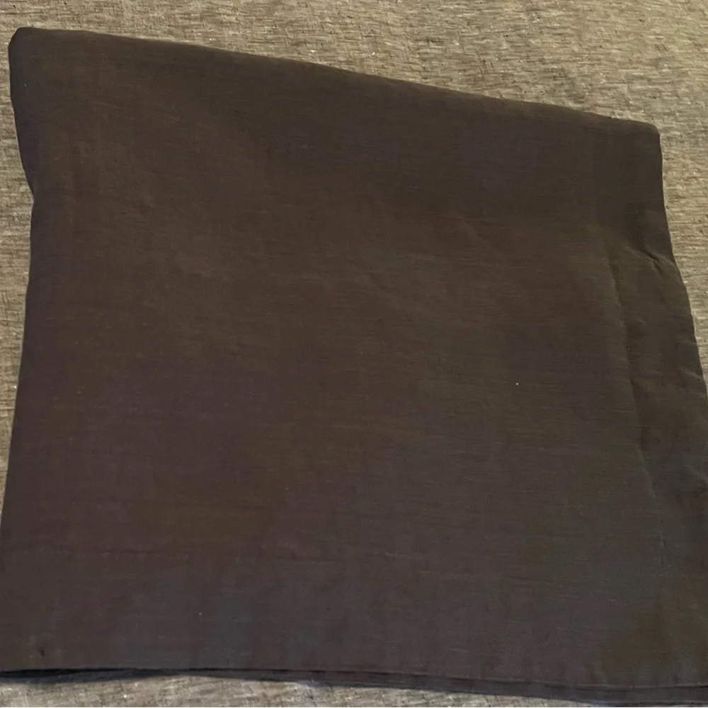 RESTORATION HARDWARE Gray Stonewashed Belgian Linen Euro Sham 3lin x 30.5in